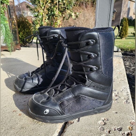 Snow Jam Women’s snowboard boots size 7 BLACK GUC - Picture 1 of 11